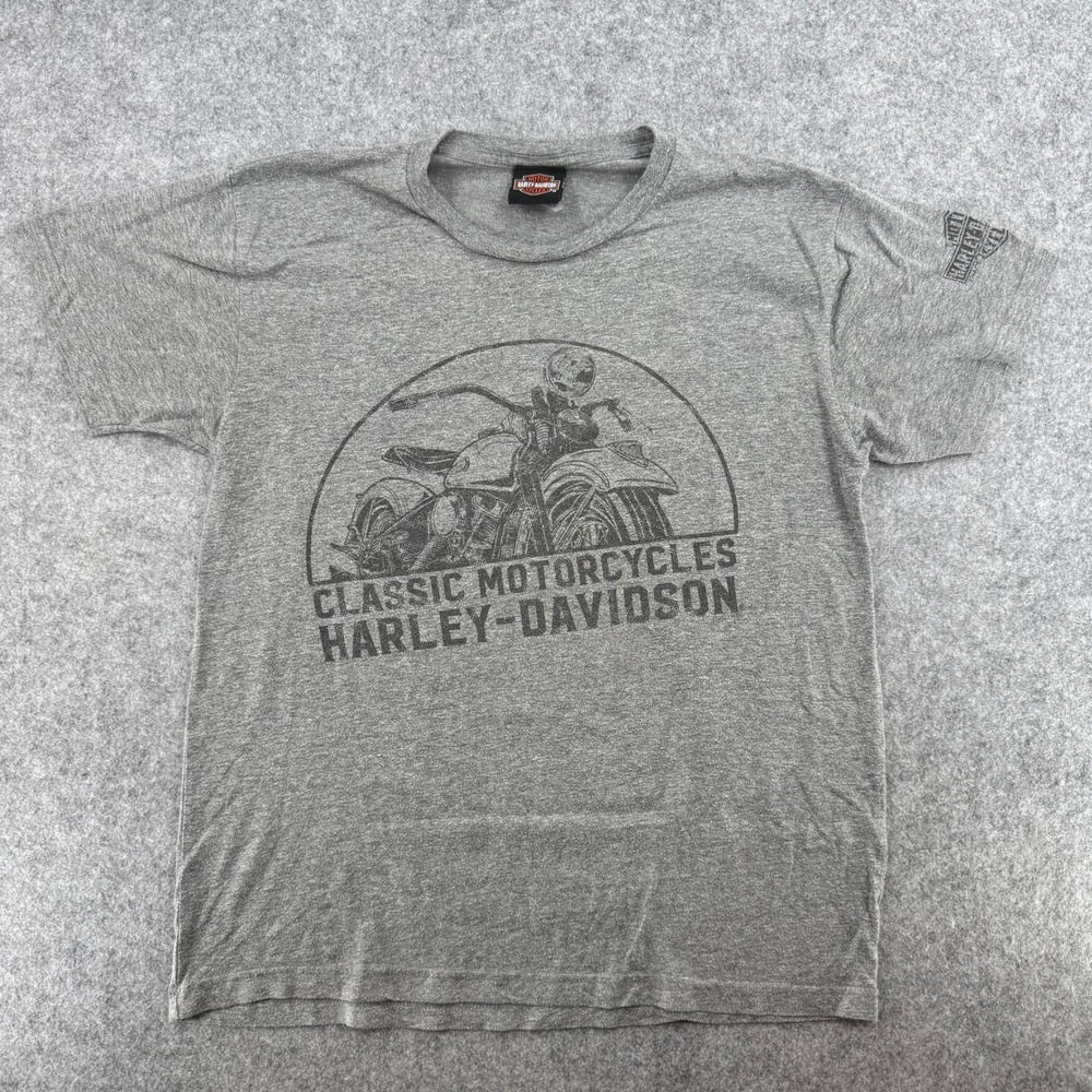 Harley-Davidson T-Shirt Mens M Scottsdale Arizona Gray Classic Motorcycle EUC